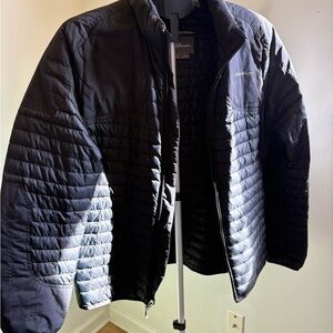 Eddie Bauer Women’s Black Quilted Lightweight Jacket Puffer Puff L Large